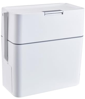 Ddujbtp Poubelle de salle de bain avec brosse de toilette, emballage automatique, poubelle pour cuisine