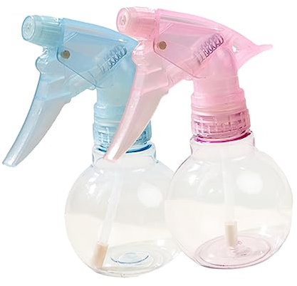 OSOLADY 2Pezzi Spray Retrò per Parrucchieri Bottiglie per Irrigazione con Nebulizzatore e Urti per Cosmetici