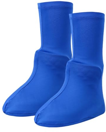 Återanvändbara vattentäta skoskydd – 37 x 14 x 28 cm snöstövlar galoscher, hållbart polyester skodskydd | fuktbeständigt skoskydd | fuktskydd skydd för män kvinnor, BLÅ, Refer to description