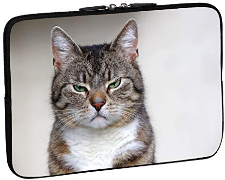 PEDEA Design Schutzhülle Notebook Tasche bis 17,3 Zoll (43,9cm), Cat