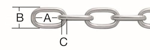 Vormann 008201030Z Rundstahlkette, Form A, Verzinkt, 3mm, 30 Meter