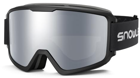 Snowledge Skibrille Damen und Herren Snowboardbrille Doppel-Objektiv OTG UV400 Schutz Anti-Beschlag Winddicht Ski Schutzbrille Helmkompatibel für Skifahren Motorrad Fahrrad Skaten
