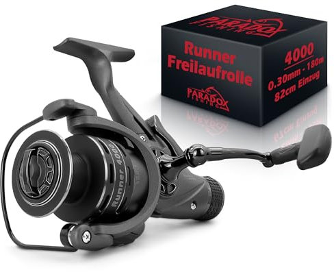 Paradox Fishing Runner Freilaufrolle 4000 - Angelrolle Feederrolle Angelrollen Angel Rolle