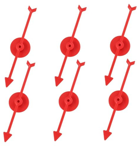 FOYTOKI 6stücke Teiliges Rotierende Pfeile Für Spiele Kunststoff-zubehör Für Brettspiele Partys Und Familienspiele Stabil Und Leicht Für Kreative -projekte
