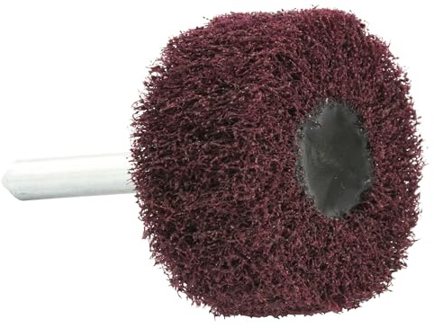 TIVOLY - Schleifscheibe aus Schaumstoff für Bohrmaschine Ø 40 mm – Extrudiertes Nylon + Korund Körnung – Körnung 80 – Reinigung und Abbeizen aller Untergründe Holz und Metall