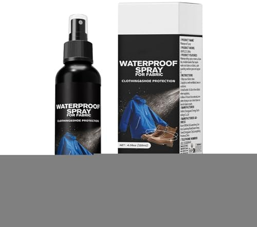 Imprägnierspray für Stoff, Outdoor-Wasserschutz, 120 ml, Rucksackschutz | mit regenfester Formel, wasserdichte Lösung für Teppiche, Polstermöbel, Windschutz, Wandern