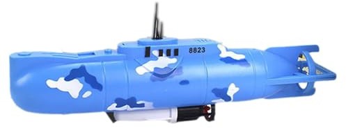 Modelo submarino simulado – 33 x 12,5 x 3,5 cm, mini juguete submarino RC, juguete eléctrico para bañera, dispositivo de polipropileno no controlado a distancia, recipiente de agua realista, para