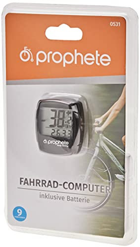 Prophete 8161 cykeldator med 9 funktioner svart M