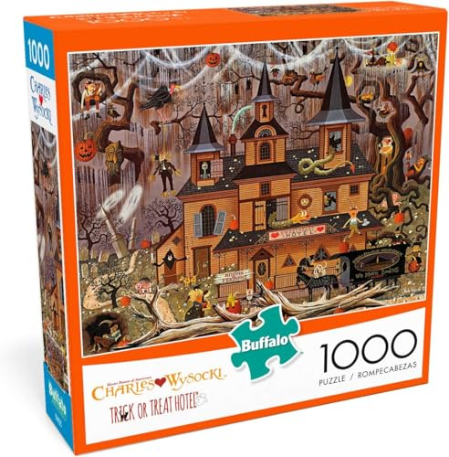 Buffalo Games - Charles Wysocki - Trick or Treat Hotel - 1000 Piece Jigsaw Puzzle