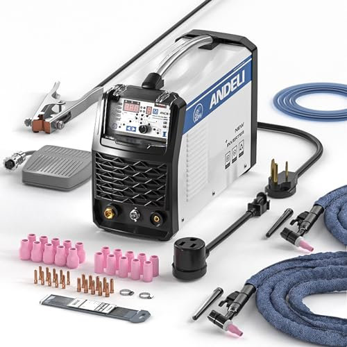 ANDELI 220V TIG Welder MOS Tube Multifunctional TIG Welding Machine with Hot/Cold/TIG Pulse Cold TIG Welding Machine with British Standard PlugTIG-250MPL (Package 0)
