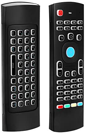 iFutniew Air Mouse per Android Tv Box, Mini Tastiera Wireless Air Mouse Telecomando con RGB Retroilluminato MX3 Pro IR, Apprendimento a IR, 500094987