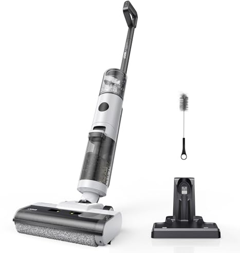 JONR ED12 Wet Dry Vacuum Cleaner,Cordless Floor Cleaning Suitable for Combination of Hard Floor Vacuum Cleaner and Mop,one click self-cleaning,0.1 inch Edge Cleaning,Easy to Clean Dust,Spills,Pet Hair