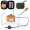 Matymats 8000W Portable Camping Stove, 3 Pure Copper Burner, Backpacking Stove, Adjustable Size, Igniter, Carry Case, Orange, Butane-Propane Mix Fuel