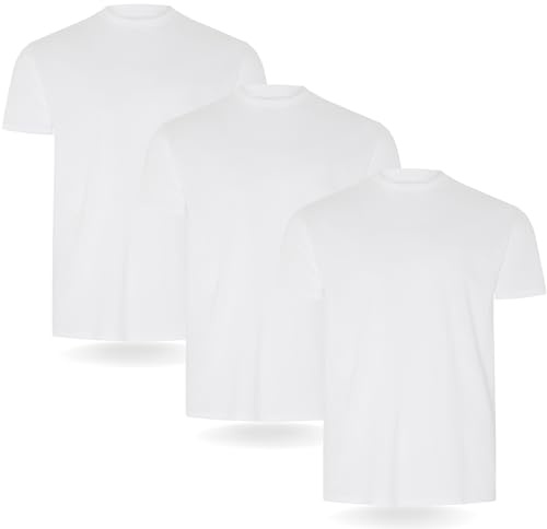 FM London Confezione da 3/5 Maglietta da Uomo - T-Shirt Premium con Design Leggermente Aderente - Maglietta Super Morbida Realizzata in Cotone 100%