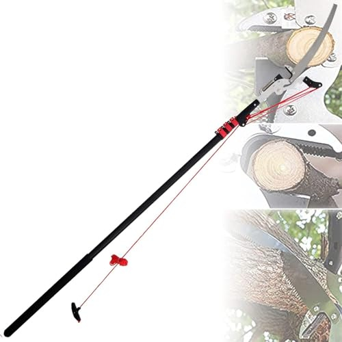 sierra de poda de pértiga, Sierra de pértiga telescópica, podadora de árboles, recolector de frutas, recortadora de ramas de 18 a 24 pies(18ft)