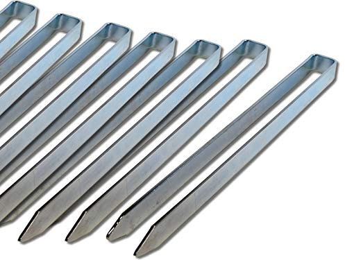 K&B Vertrieb Bodenanker für Rosenbogen Heringe 40cm Erdnagel Erdanker Erdspieß Bauanker Nagel Zelt Zelthering 318 (4 Stück)