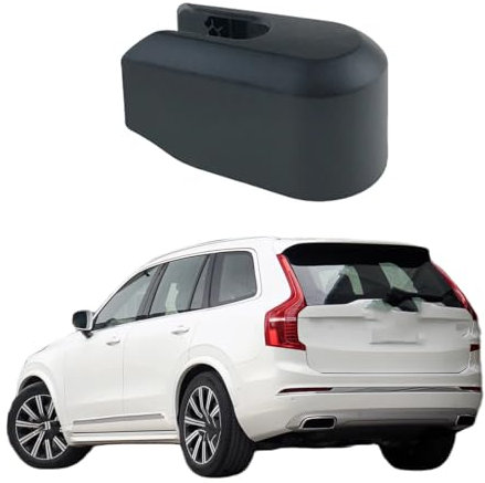 Lmmdhi Schwarze hintere Wischerarm-Abdeckkappe für Volvo XC90 2019-2022,Scheibenwischerarm-Abdeckung,Autoteile