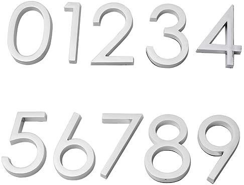 OSALADI 10St Nummernschild nummern aufkleber zahlen sticker Nummernaufkleber 3d 0-9 Aufkleberhersteller 0-9 Türschildaufkleber dreidimensional Hausnummer das Schild Logo-Aufkleber