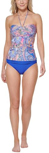 Tommy Hilfiger Printed Comfortable Halter Tankini Top Sujetador Mujer