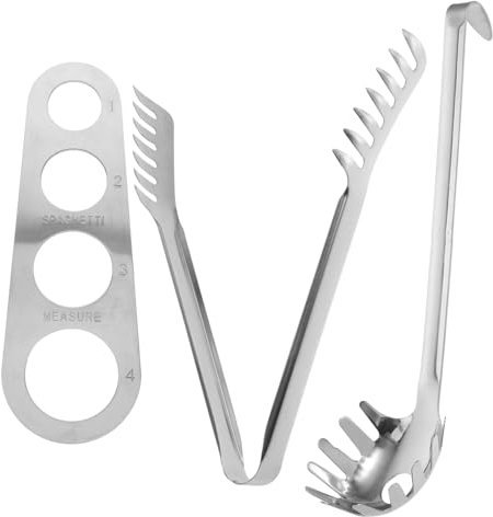 Cabilock Metal Pasta Spoon Spaghetti Measurer Noodle Spoon Utensil Noodle Measuring Tool for Kitchen