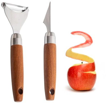 1 Éplucheur Et 1 Couteau À Découper, Accessoires De Cuisine, Ustensiles De Pâtisserie, Outils En Acier Inoxydable, Éplucheurs De Fruits Et Légumes