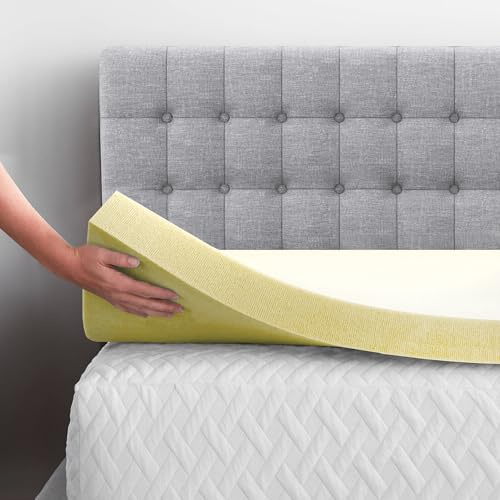 Memory Foam Mattress Topper to Fit UK Standard Single, 4ft, Double, King Size Bed In 1, 2 Thicknesses Soft & Comfy Mattress Topper (1 Double, 190 x 137 x 2.50cm)