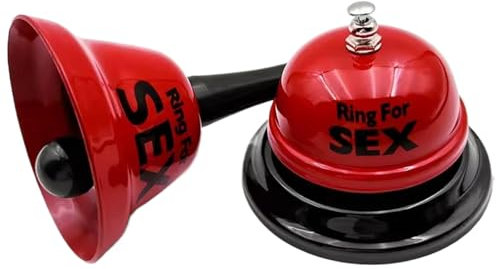 Set a campana a mano di servizio da 2 pezzi, set di campane mano e scrivania anello per sesso, campanello di chiamata multifunzionale per la reception per albergatore, evento di nozze, evento