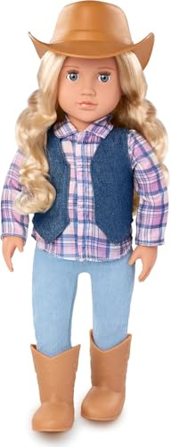 Our Generation Ashleigh, 46-cm-Cowgirl-Puppe mit Western-Outfit
