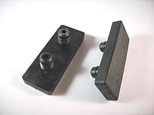 4 Möbelgleiter mit Zapfen - Kunststoff Untersetzer Gleiter Gleitscheiben Schwarz (30 x 15 mm)