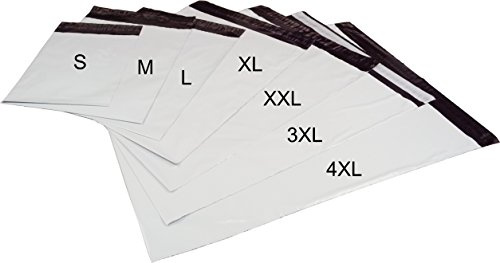 50 Stück Versandtüten Versandbeutel Versandtaschen 425x325+50 Größe XL (A3)