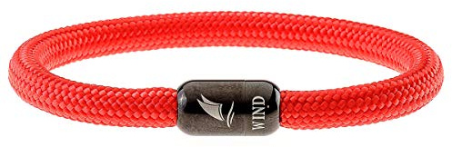 Wind Passion – paracordarmband för män och kvinnor – magnetiskt armband för män – reparmband för män – armband sträng med magnetiskt lås – robust och vattentätt surfararmband, Small (Wrist size: 5.51