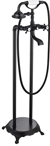 Oil Rubbed Bronze Freestanding Bathtub Faucet, Floor Mounted Bathtub Filler