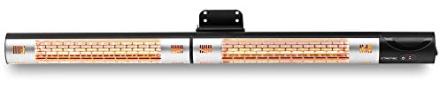 TROTEC Wandheizstrahler IR 2200 – Heizleistung 1100 W / 2200 W – Infrarotheizung, Outdoor, inkl. Fernbedienung, Decken- und Wandmontage