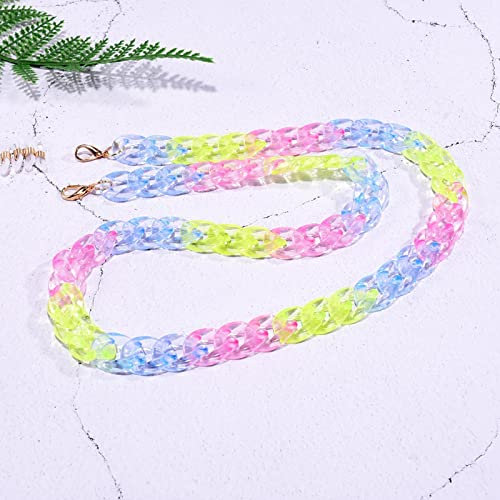 Brillenkette Sonnenbrillen Ketten Umhängeband Für Damen Mode Transparent Acryl Umhängeband Halter Lesebrille Brillen Zubehör 21Ky0611-4