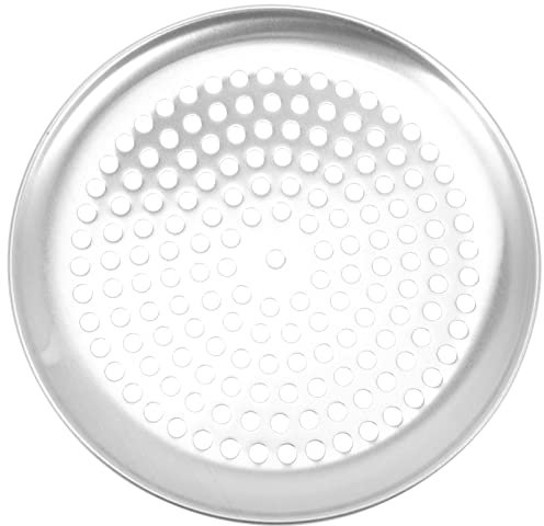BESTonZON Pizza Backblech Antihaft Pizzablech mit Löchern Edelstahl Pizzaform Rund Knusperblech Ofenblech Backwerkzeug für Küche Flammkuchen Pizza Zubehör 9 Zoll