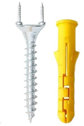 EBOOBA 50 PZ Chiodi Soluzione di Continuità Vite un Doppia Testa Battiscopa nel Legno Massello Chiodi Soluzione di Continuità del Piede Unghie Speciali di Sicurezza