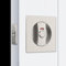 QINAIXQM Porte Coulissante Mortaise Serrure Ensembles Poignée Le style caché Encastré Poignée Loquet Intérieur Meubles en Bois Serrure de Porte Couleur argent