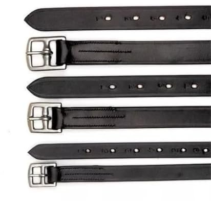 Bow & Arrow Stirrup Leathers for Horse Saddle - Durable Stirrup Straps with Steel Buckles - Classic Adjustable Riding Gear for Equestrian Riders