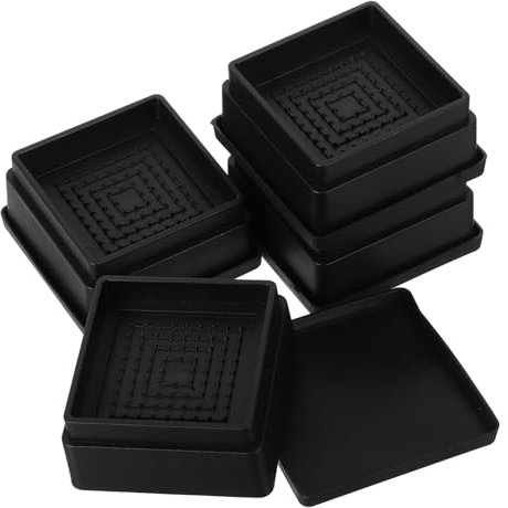 WOONEKY 4pcs Stable Rubber Bed Lifters for Chair Risers Furniture Riser Blocks Elderly Friendly Couch Lifters for Height