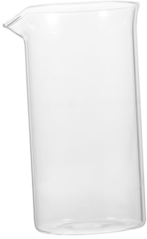 ULTECHNOVO Tasse à Café à Piston 350 Ml En Verre Borosilicaté Transparent, Remplacement Pour Cafetière à Piston 6 Tasses, Compatible Infusion Thé Et Café, Usage Quotidien Solide