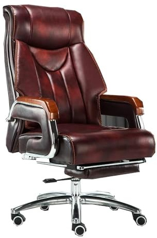 HTERWQEA Silla Oficina ejecutiva Cuero sintético, Moderna, Lujo, for Negocios, Deportes electrónicos, transmisión en, Silla giratoria 360 ​​Grados, cómoda for Salas Estudio.