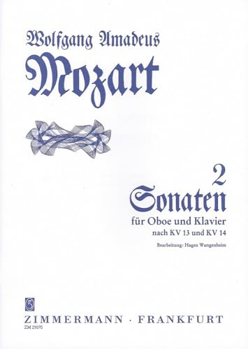 2 Sonaten C-Dur und F-Dur: KV 13 und 14. Oboe und Klavier.