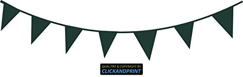 CLICKANDPRINT Aufkleber » Girlande, 180x45,2cm, Metallic Tannengrün • Dekoaufkleber/Autoaufkleber/Sticker/Decal/Vinyl