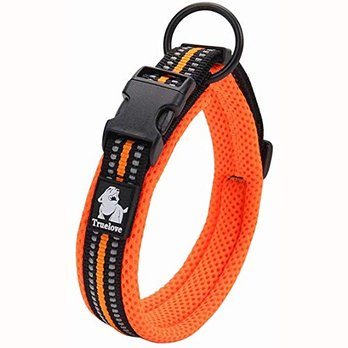 Hundetrainingshalsband TLC5011 Reflektierende Hundehalsbänder (XS, Orange)