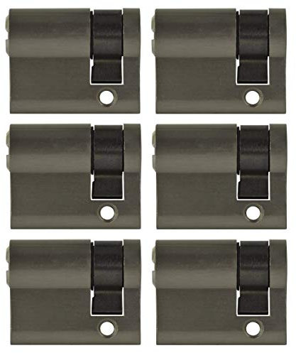6x Halbzylinder 40 mm 30/10 gleichschliessend Garagenschloss inkl. 20 Schlüssel