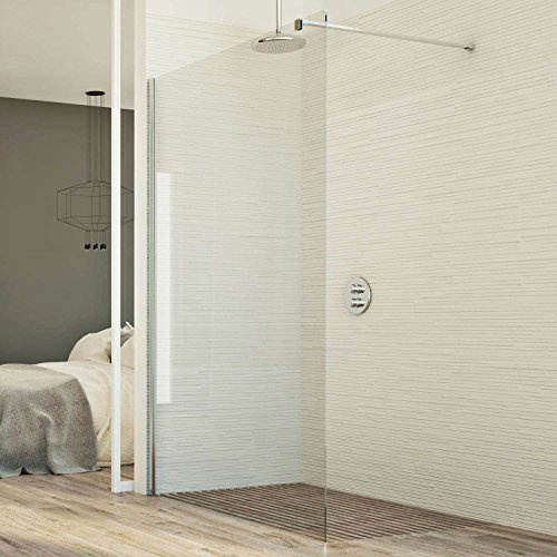 Parete doccia 140 CM in vetro trasparente 8mm mod. Walk in Lato H198
