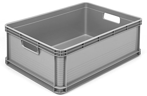 keeeper 3 Stück je 45 L Eurobehälter Stapelkiste Eurobox Lagerbox Lagerkiste Europalette