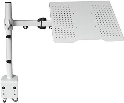 Drall Soporte de Mesa Universal para portátil portátil Netbook Tablet PC - 10kg de Carga - inclinable y Regulable en Altura - Soporte de Mesa para portátil Modelo Blanco: LT10W