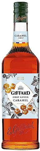 GIFFARD - Sirop Saveur Caramel - Recette et Fabrication Françaises - Gourmand et Chaleureux - 1 Litre