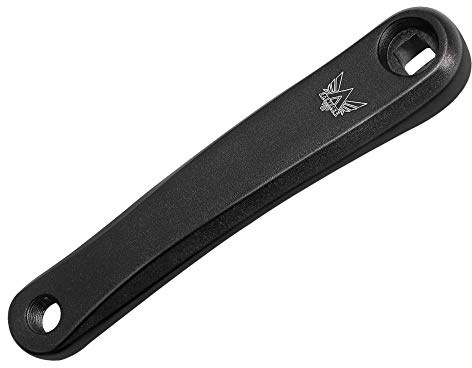 MUXSAM Bike Crank Arm Left 170mm Square Inner Hole Aluminum Alloy Black Single Speed Crankset for Mountain Bike